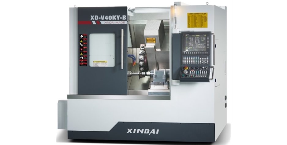 XD-40KY动力刀塔尾顶机（动力刀塔、带Y轴、带尾座）新代系统22TB-E