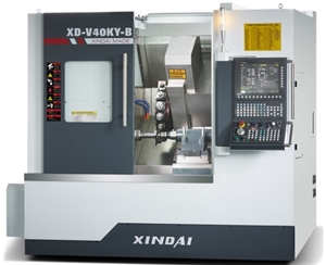 XD-40KY动力刀塔尾顶机（动力刀塔、带Y轴、带尾座）新代系统22TB-E